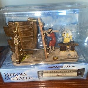 Heroes of Faith Collection One Noah's Ark Building The Ark Religious Figurine